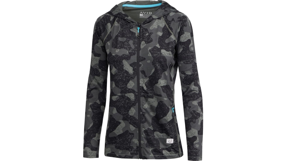 AVID Sportswear Sunny Pacifico Zip Hoodie - Womens, Shelter Black, Large, WK12406SHBLG