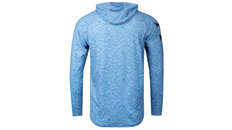AVID Sportswear Trophy Fish Avidry Airmesh Hoodie - Mens, Sky, Large, MK32422SKYLG