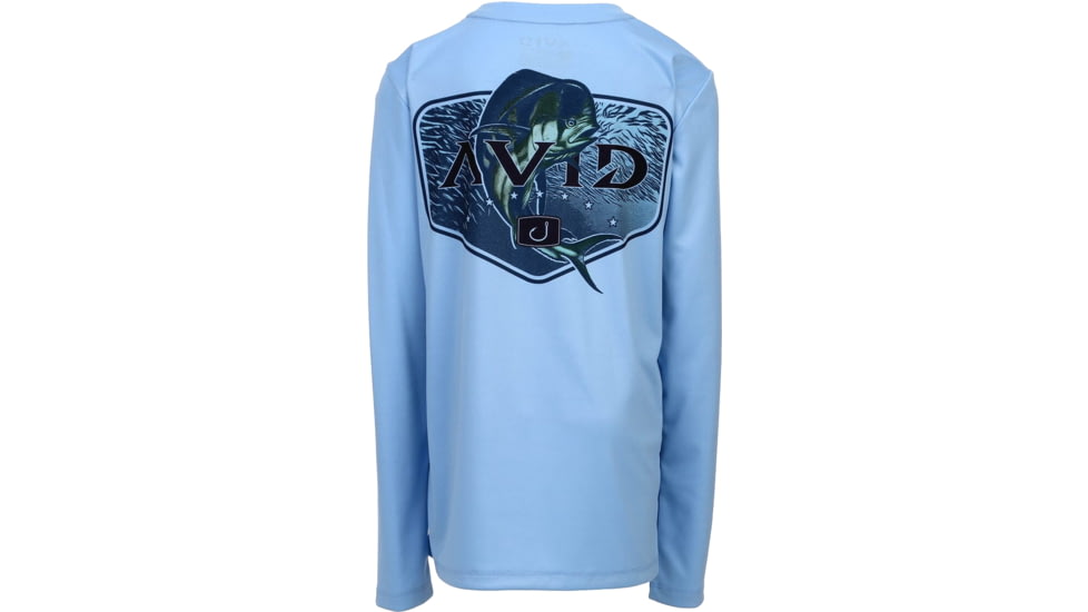 AVID Sportswear Youth Payout Avidry Long Sleeve Shirt - Boys, Sky, Medium, YK12401SKYMD