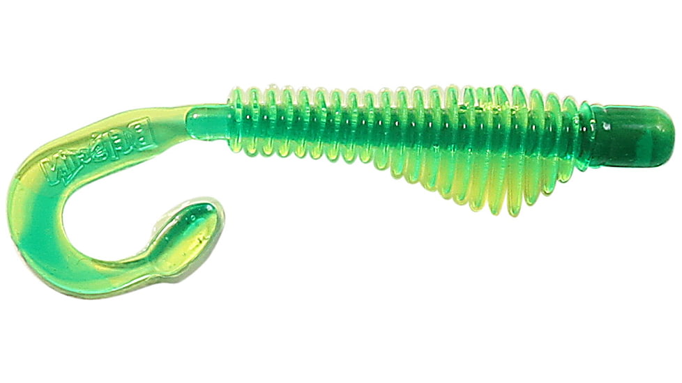 B-Fish-N AuthentX Moxie Curltail Swimbaits, 18, 3in, Chart/Green Core, 3MR-102