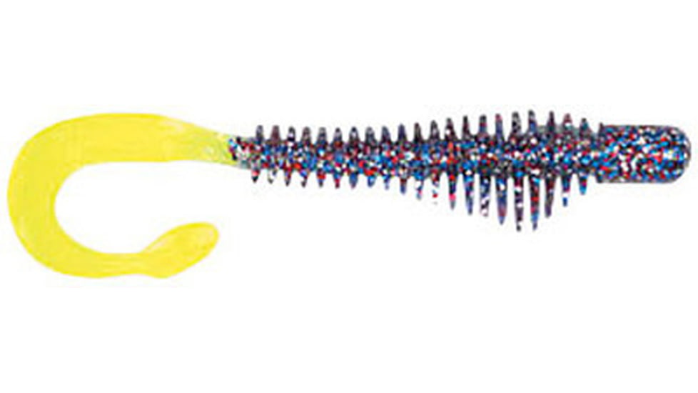 B-Fish-N AuthentX Moxie Curltail Swimbaits, 18, 3in, Firecracker/Chart Tail, 3MR-133
