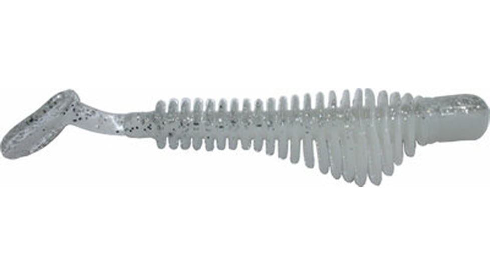 B-Fish-N AuthentX Pulse R Paddle Tail Swimbaits, 50, 3.25in, Fire Ice White, 325PR-149