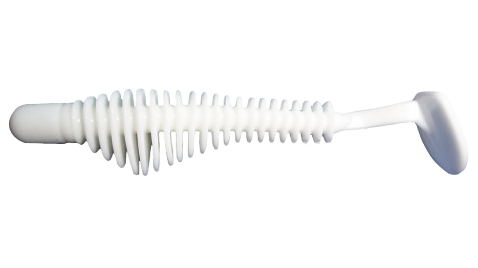 B-Fish-N AuthentX Pulse R Paddle Tail Swimbaits, 50, 3.25in, Great White, 325PR-142