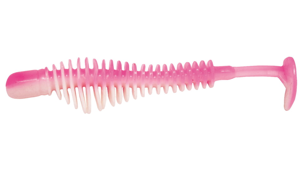 B-Fish-N AuthentX Pulse R Paddle Tail Swimbaits, 50, 3.25in, Pink/White, 325PR-144