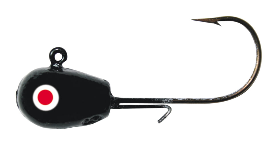 B-Fish-N H20 Precision Jigs, Glowss Black, 1/8oz, 6 per Pack, H20-002-008-5