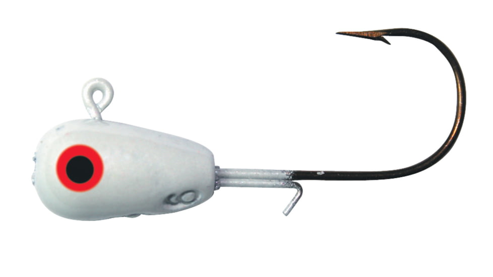 B-Fish-N H20 Precision Jigs, Pearl White, 1/4oz, 12 per Pack, H20-004-005-5