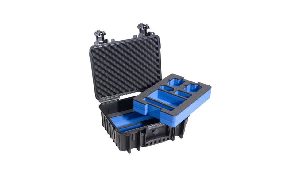 B&amp;W International Type 3000 Black Outdoor Case With Custom Gopro Insert, Black, Medium 3000/B/GoPro