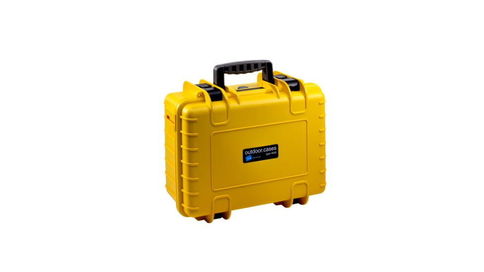B&amp;W International Type 4000 Yellow Outdoor Case Empty, Yellow, Medium 4000/Y