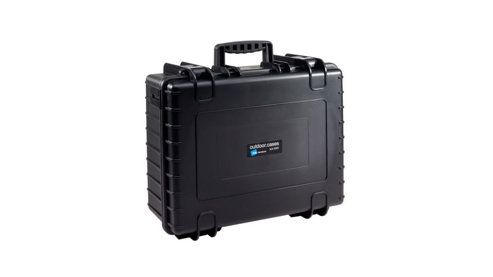 B&amp;W International Type 6000 Black Outdoor Case With Custom DJi3 Phantom Custom Insert, Black, Medium 6000/B/DJI3