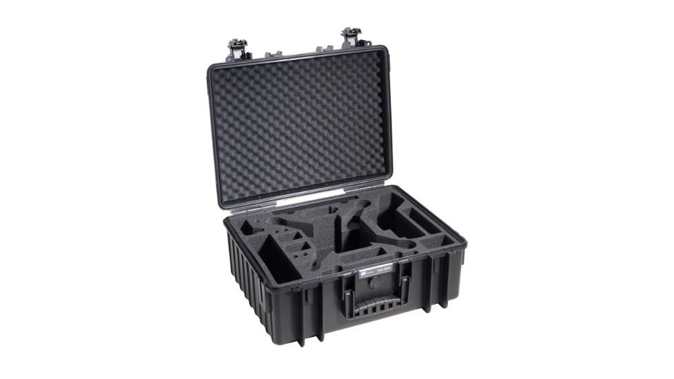 B&amp;W International Type 6000 Black Outdoor Case With Custom DJi3 Phantom Custom Insert, Black, Medium 6000/B/DJI3