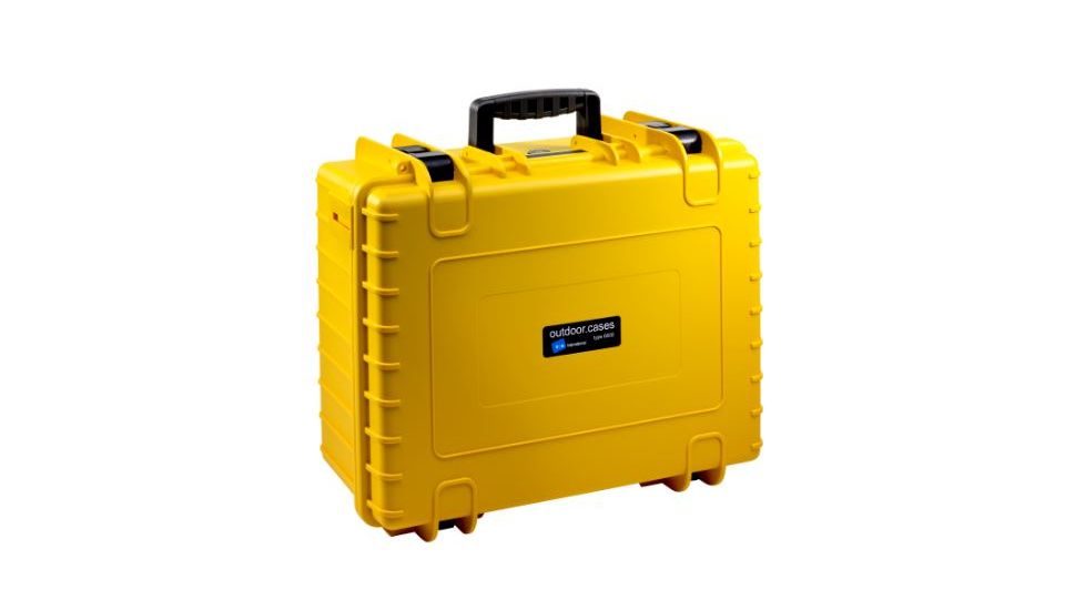 B&amp;W International Type 6000 Yellow Outdoor Case With Custom DJi3 Phantom Custom Insert, Yellow, Medium 6000/Y/DJI3