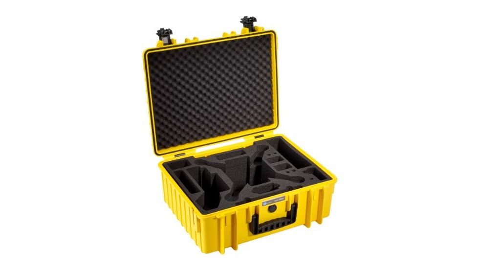 B&amp;W International Type 6000 Yellow Outdoor Case With Custom DJi3 Phantom Custom Insert, Yellow, Medium 6000/Y/DJI3