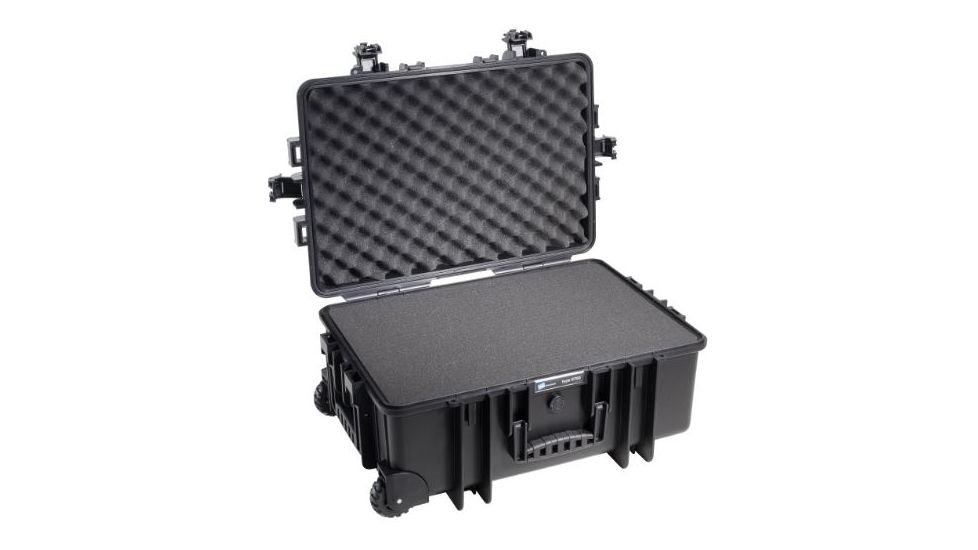 B&amp;W International Type 6700 Black Outdoor Case With Si Foam, Black, Large 6700/B/SI