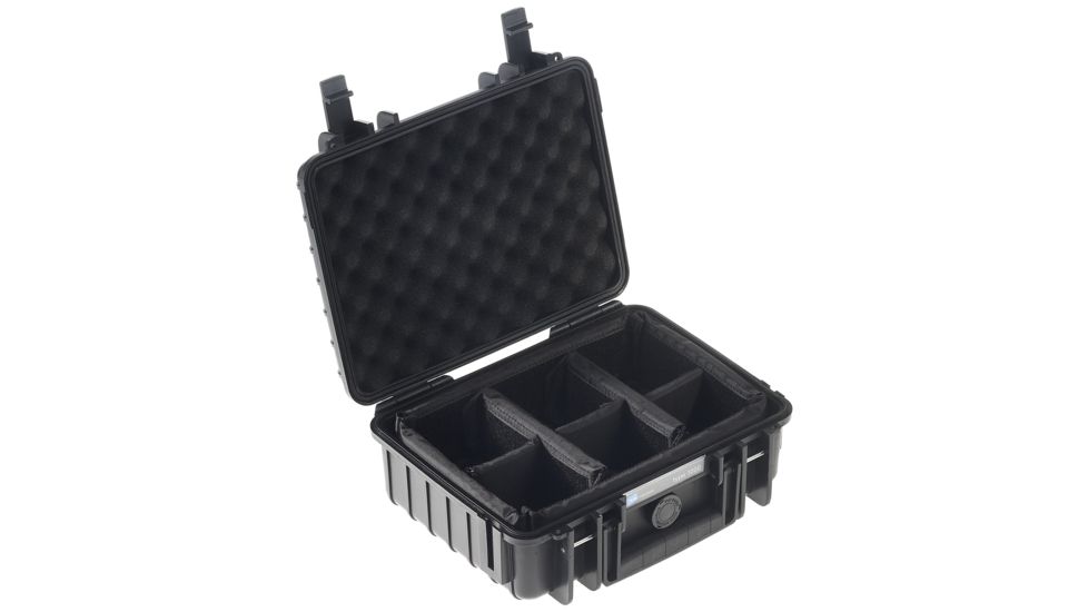 B&amp;W International Type 1000 Black Outdoor Case With RPD Insert, Black, Small 1000/B/RPD