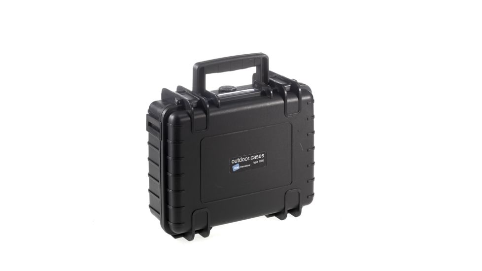 B&amp;W International Type 1000 Black Outdoor Case With Si Foam, Black, Small 1000/B/SI