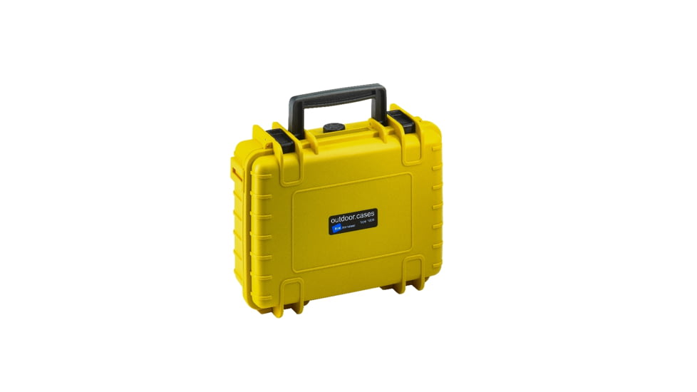 B&amp;W International Type 1000 Yellow Outdoor Case With Custom Gopro Insert, Yellow, Small 1000/Y/GoPro