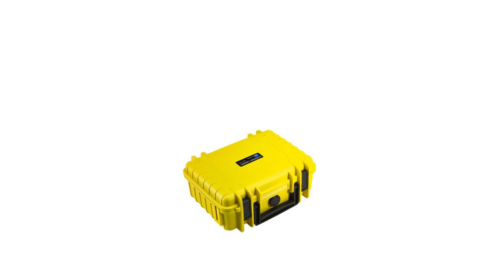 B&amp;W International Type 1000 Yellow Outdoor Case With RPD Insert, Yellow, Small 1000/Y/RPD