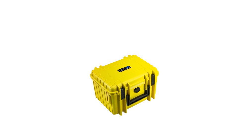 B&amp;W International Type 2000 Yellow Outdoor Case With Si Foam, Yellow, Small 2000/Y/SI