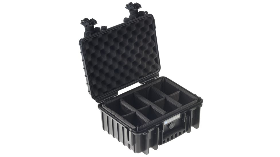 B&amp;W International Type 3000 Black Outdoor Case With RPD Insert, Black, Medium 3000/B/RPD