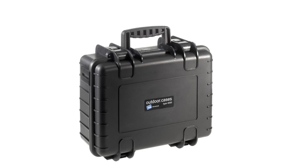 B&amp;W International Type 4000 Black Outdoor Case With RPD Insert, Black, Medium 4000/B/RPD