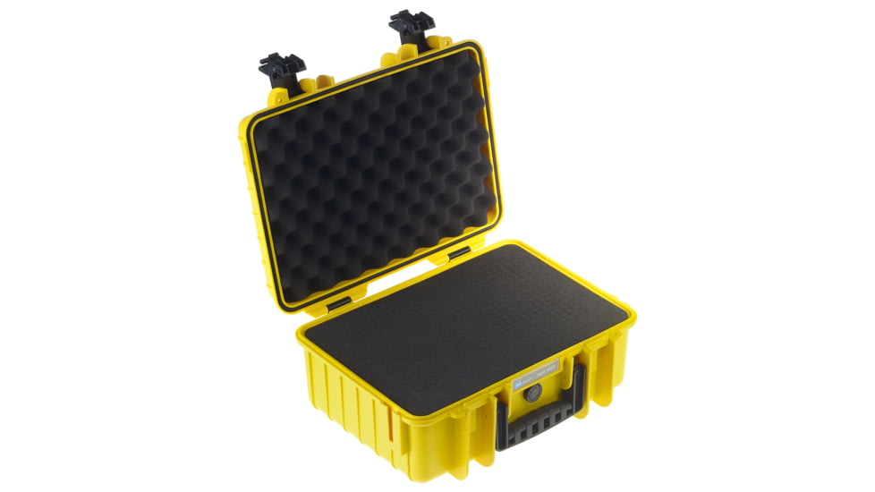 B&amp;W International Type 4000 Yellow Outdoor Case With Si Foam, Yellow, Medium 4000/Y/SI