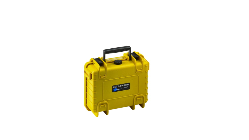 B&amp;W International Type 500 Yellow Outdoor Case With Si Foam, Yellow, Small 500/Y/SI