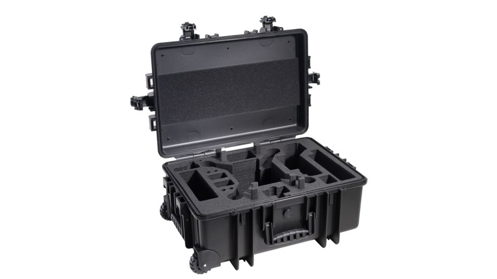 B&amp;W International Type 6700 Black Outdoor Case With Custom DJi3 Phantom Custom Insert, Black, Large 6700/B/DJI3