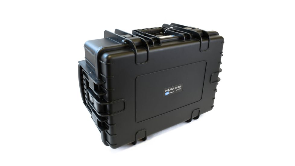 B&amp;W International Type 6700 Black Outdoor Case With Si Foam, Black, Large 6700/B/SI