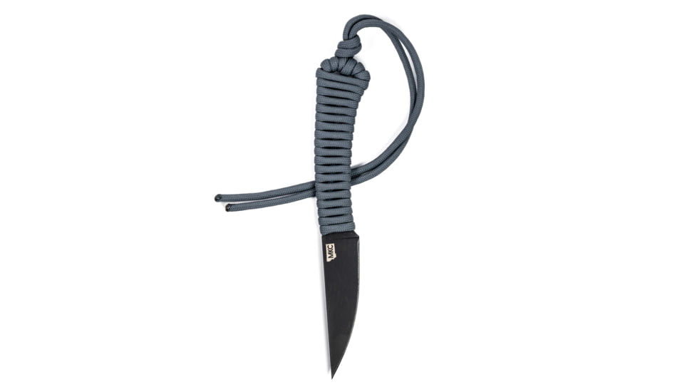 Montana Knife Company Mini-Speedgoat Fixed Blade Knives, 3 inch, 52100 Ball Bearing Steel, Fixed Blade, Paracord Handle, Grey, 6.5 inch, MKC-000373