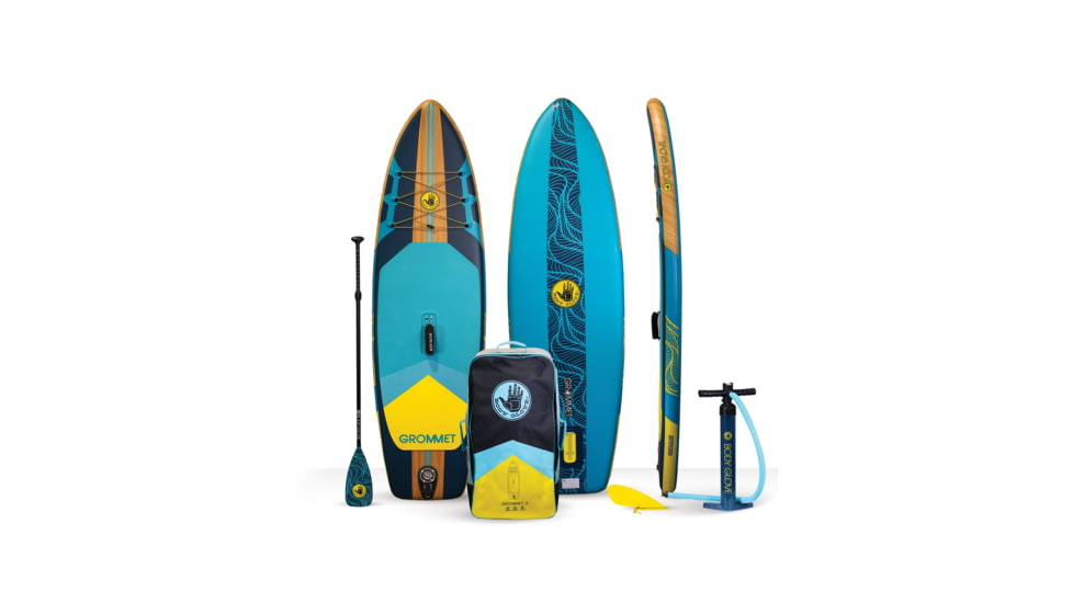 Aquapac GrommetTM 2 Kids Inflatable Paddle Board 66E641C6, 8 FT, Deep Sea/Teal, UISUPGROM2DPSEATEAL8FT