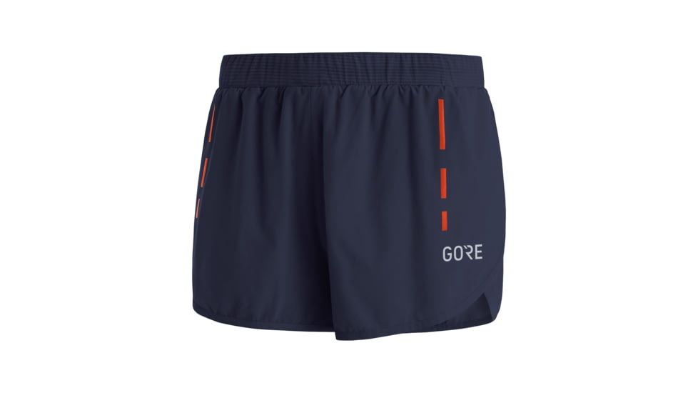 GOREWEAR Split Running Shorts Mens in Orbit Blue Medium Slim fit F9D055BF, 100753-AU00-L