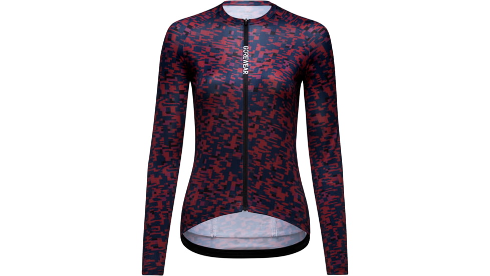GOREWEAR SPINSHIFT Long Sleeve Cycling Jersey Womens in Orbit Blue/Process Purple 2XS Form fit BB7C31BB, 101077-AUBQ-34