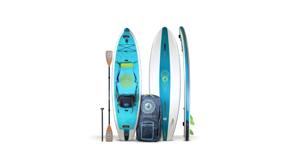 Aquapac Kayoga 106 Inflatable Paddle Board - Turquoise/White BD920615, 10 ft 6 in, Turquoise/White, IKAYKAYOGA221U-TURQ/WHT