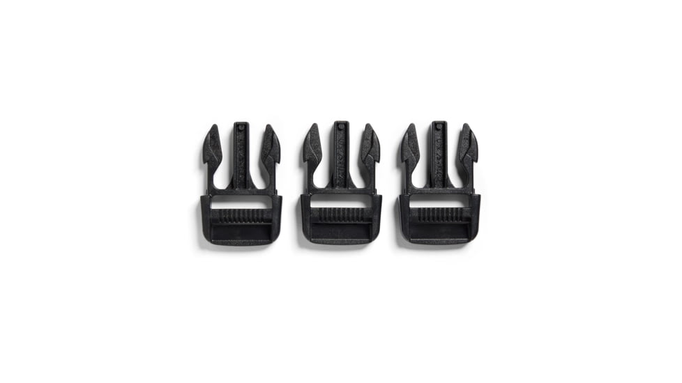 Chrome Industries 1in Dual Adjust Male Buckle Pack, Black, One Size, AC-221-BK-NA-NA