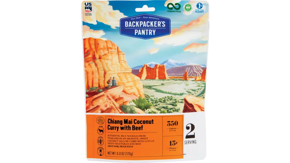 Backpackers Pantry Chiang Mai Coconut Curry with Beef, 2 Servings, 102311