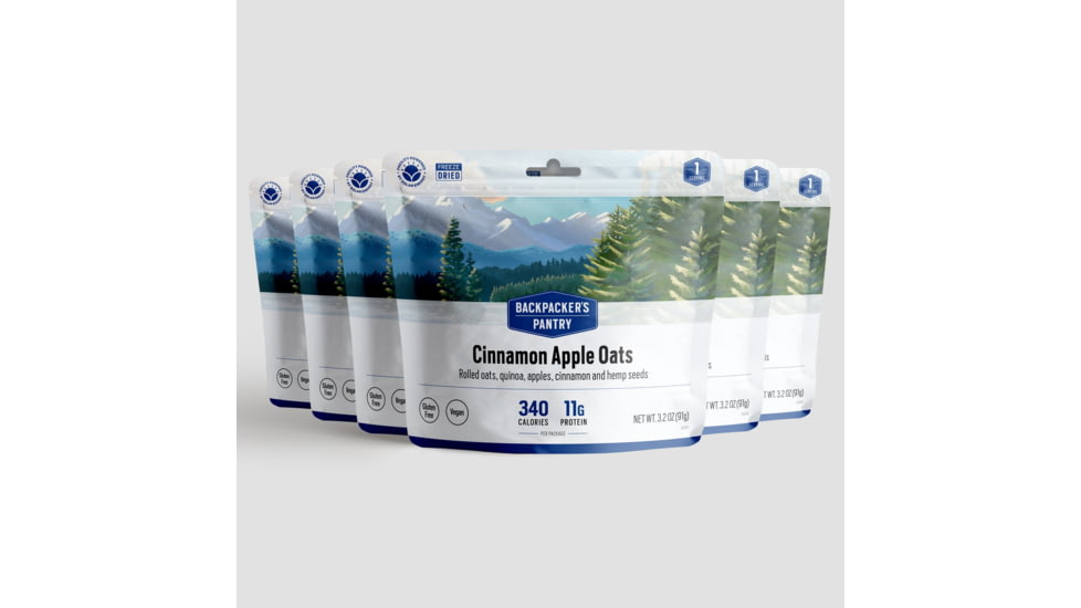 Backpackers Pantry Hot Cinnamon Apple, Oats and Quinoa Cereal, 1 Serving, 101073