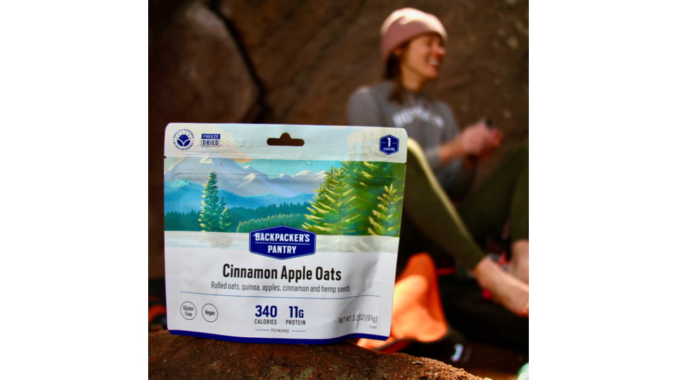 Backpackers Pantry Hot Cinnamon Apple, Oats and Quinoa Cereal, 1 Serving, 101073