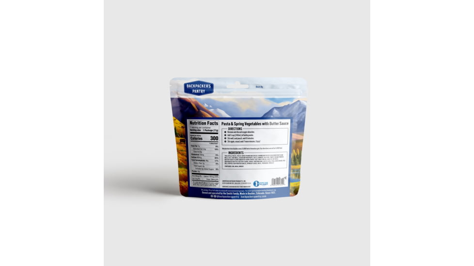 Backpackers Pantry Pasta Primavera, 1 Serving, 101354