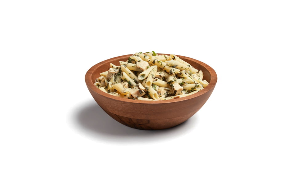 Backpackers Pantry Pesto Pasta w/ Chicken Dehydrated Food, 580 Cal, 38g Protein, Natural, 4.7 oz, 102412