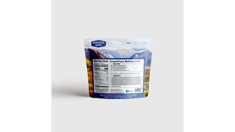 Backpackers Pantry Stroganoff Sauce, Mushrooms and Beef Meal Kit, 101410