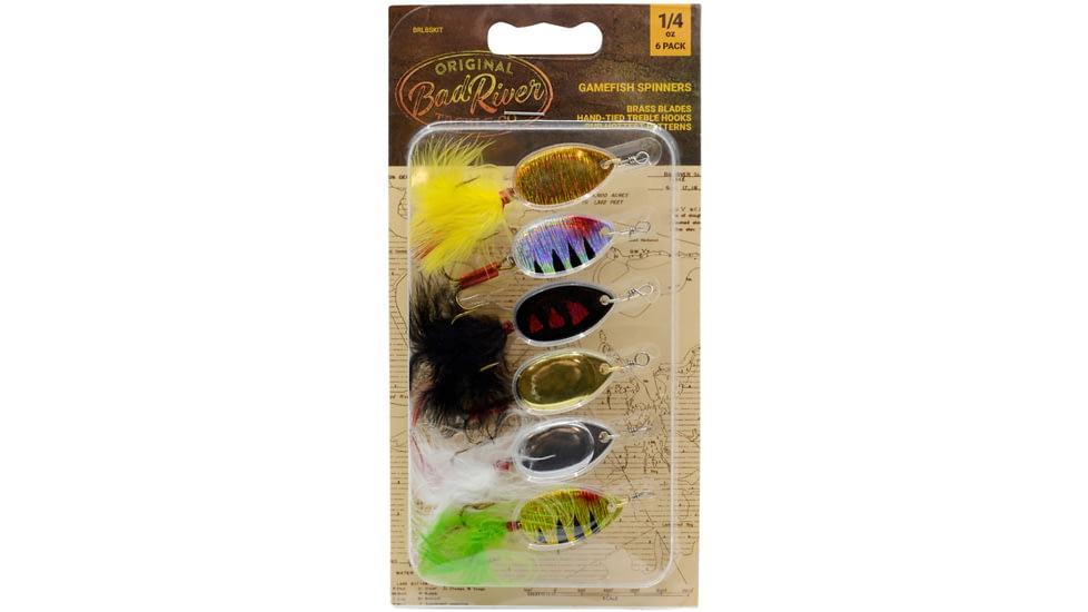 Bad River Gamefish Spinner, 6-Pack, BRLBSKIT