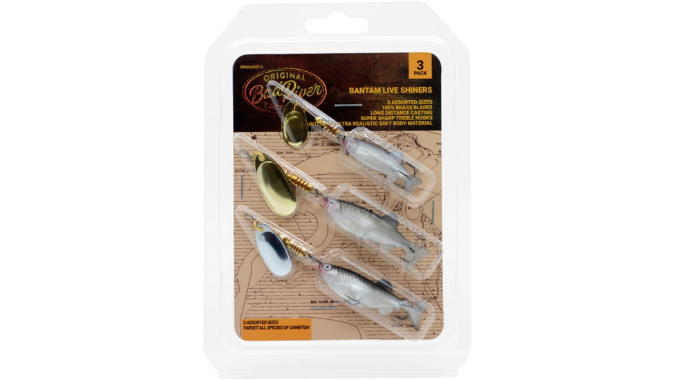 Bad River Minnow Spinners Assortment, 3-Pack, BRMKASST-3