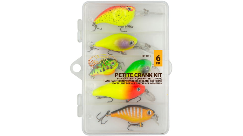 Bad River Panfish Fishing Crank Kit - Hardbox, 6 Pack, BRPCK-6
