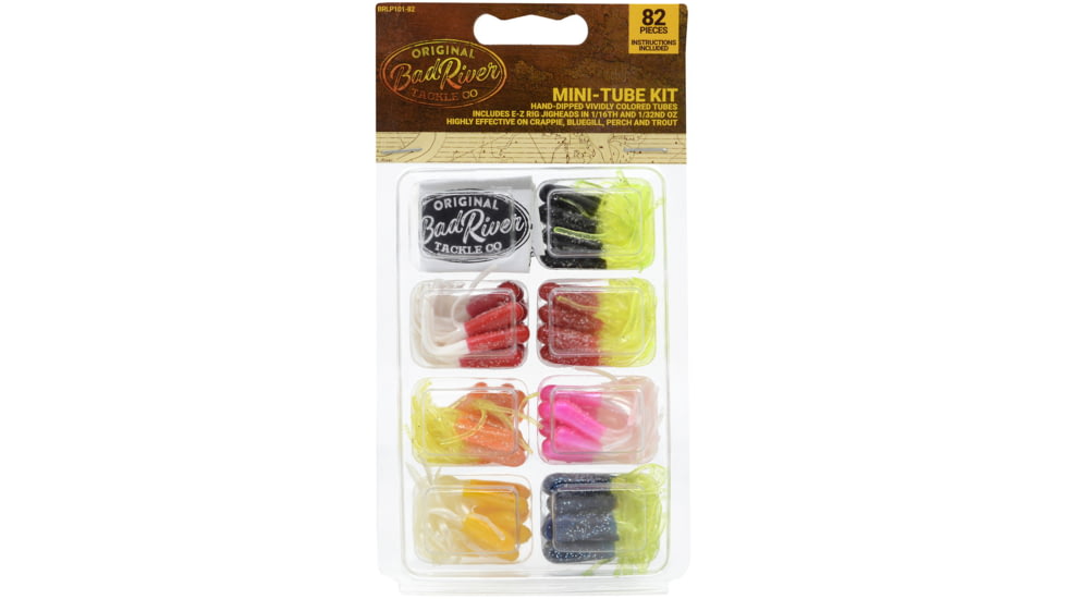 Bad River Panfish Mini-Tube Kit, 82 Pieces, BRLP101-82