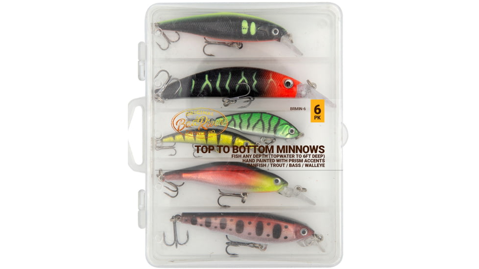 Bad River Top-To-Bottom Minnows - Hardbox, 6-Pack, BRMIN-6