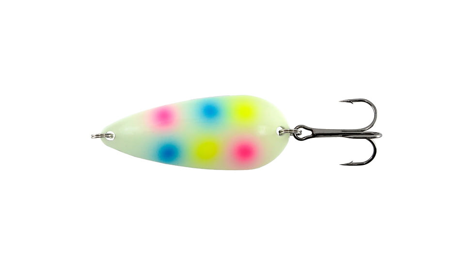 Bad River Trophy Spoon, 3/8oz, Glow Wonderbread, BRTS38-GW