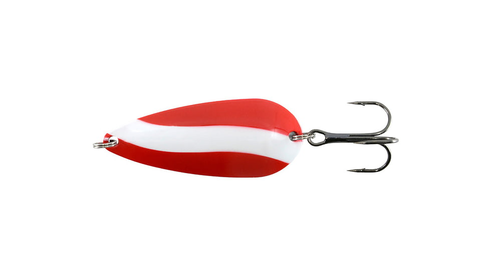 Bad River Trophy Spoon, 3/8oz, Red/White, BRTS38-RW