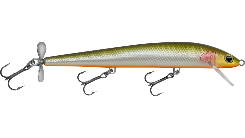 Bagley Lures Bagley Spintail Minnow With Tail Prop, Tennessee Shad, 5in, 3/8oz, BST05-TSD