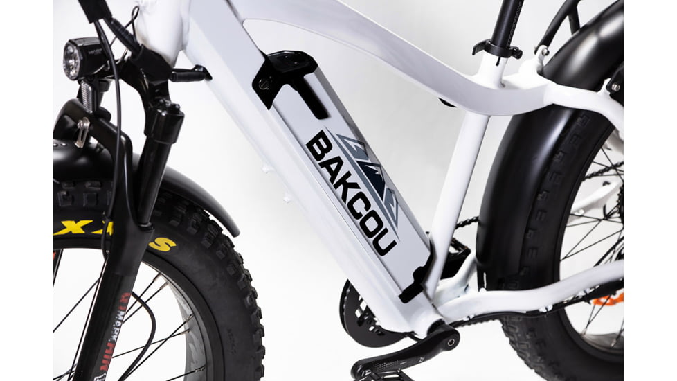 Bakcou Flatlander 17.5ah eBike, Gloss White, 9505627861283