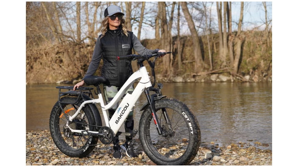 Bakcou Flatlander 17.5ah eBike, Gloss White, 9505627861283